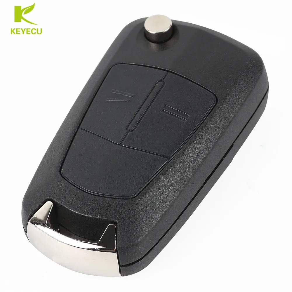 Запасной дистанционный ключ брелок от машины KEYECU 2 кнопки 433 МГц чип PCF7941 для