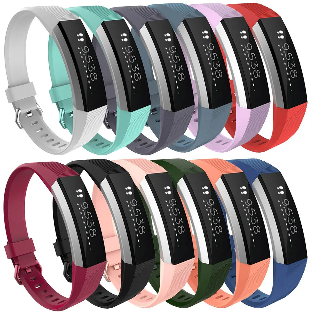 

Replacement for Fitbit Alta HR Fitness Tracker Wristband Bracelet Silicone Strap Classic Band Adjustable Fashion Watchband