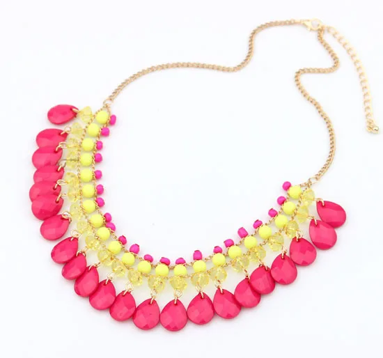 SF4 4 ювелирные изделия модные ожерелья для женщин новинка 2014 камень кисточка