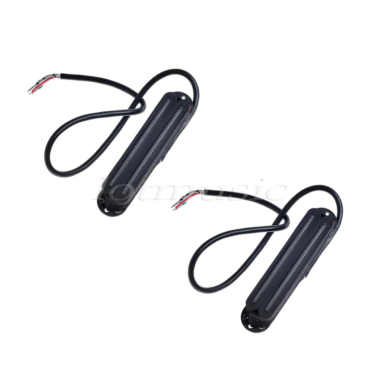 

2Pcs Black Belcat Alnico V Hot Rail Blade Pickup For Strat Guitar Replacement