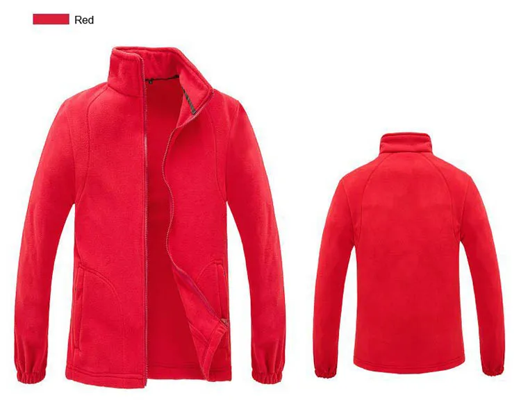 men red Полярный светильник для мужчин и женщин, флисовая куртка для похода, треккинга,, весенние теплые ветрозащитные пальто для спорта на открытом воздухе, кемпинга, пешего туризма - Цвет: men red