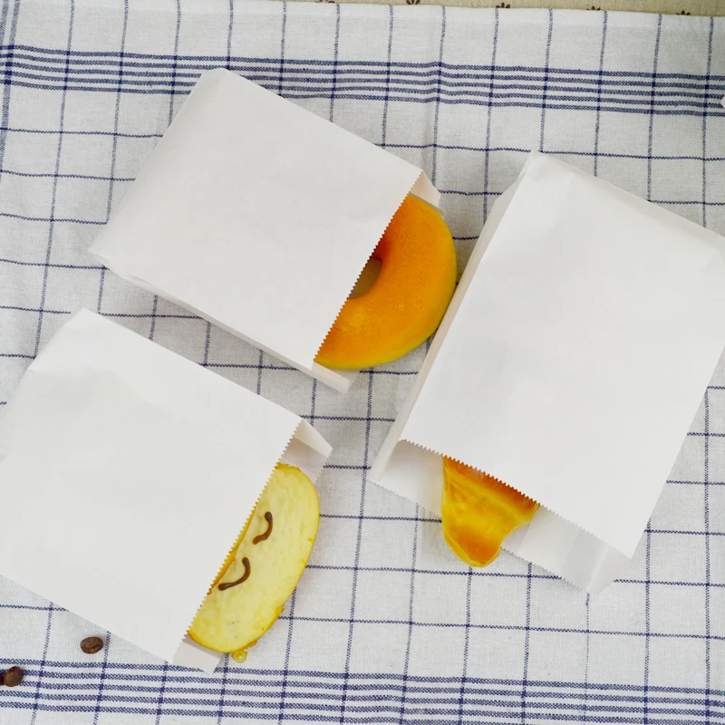 100 шт. Бесплатная доставка маслостойкий бумажный пакет для бургеров картошки фри