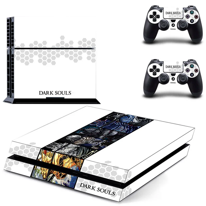 Наклейка для PS4 из кожи Dark Souls s Vinilo PS 4, игровая станция 4 Pegatina для sony playstation 4, консоль и два контроллера