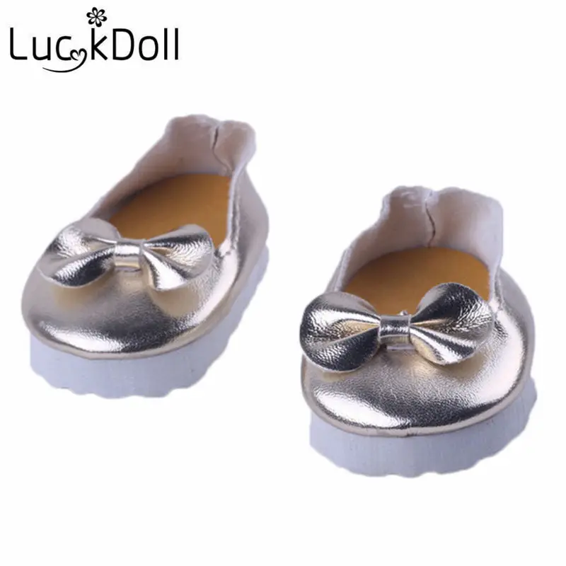 LUCKDOLL однотонная повседневная кожаная обувь 18 дюймов американская кукла 43 см