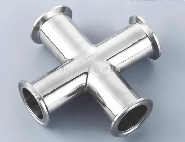

Free shipping 1.5'' 38mm Sanitary Tri Clamp Cross Fitting 304 Stainless Steel