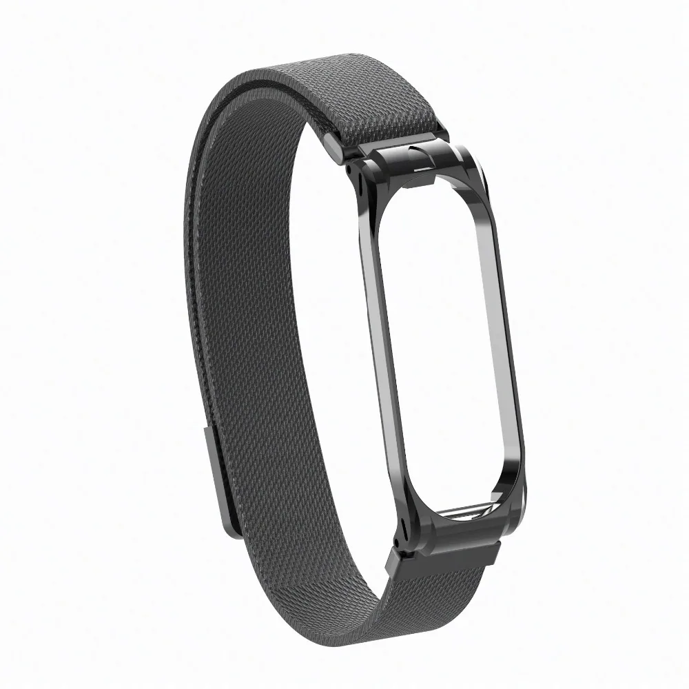 Mi Band 4 3 магнитный металлический ремешок Металлический Стальной ремешок mi band 4 3 браслеты mi band 3 металлический браслет для xiaomi mi band 4 3