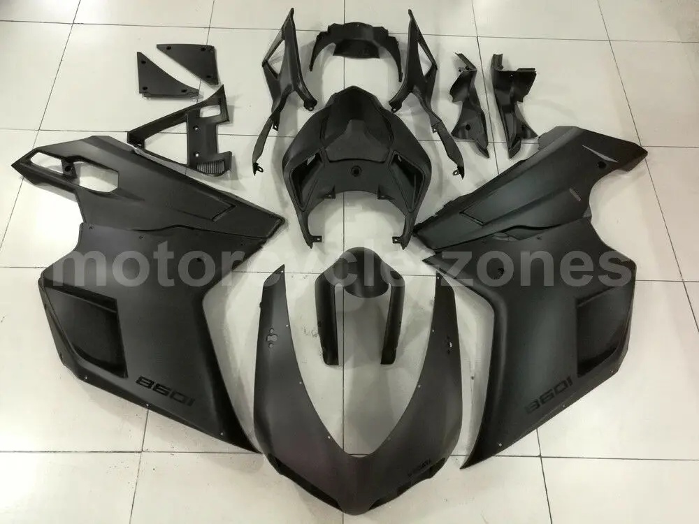 Матовый черный ABS пластик обтекатель кузова литья под давлением Комплект для Ducati