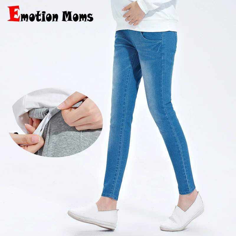 Emotion Moms джинсы для беременных с эластичной резинкой на талии Одежда Брюки весну и