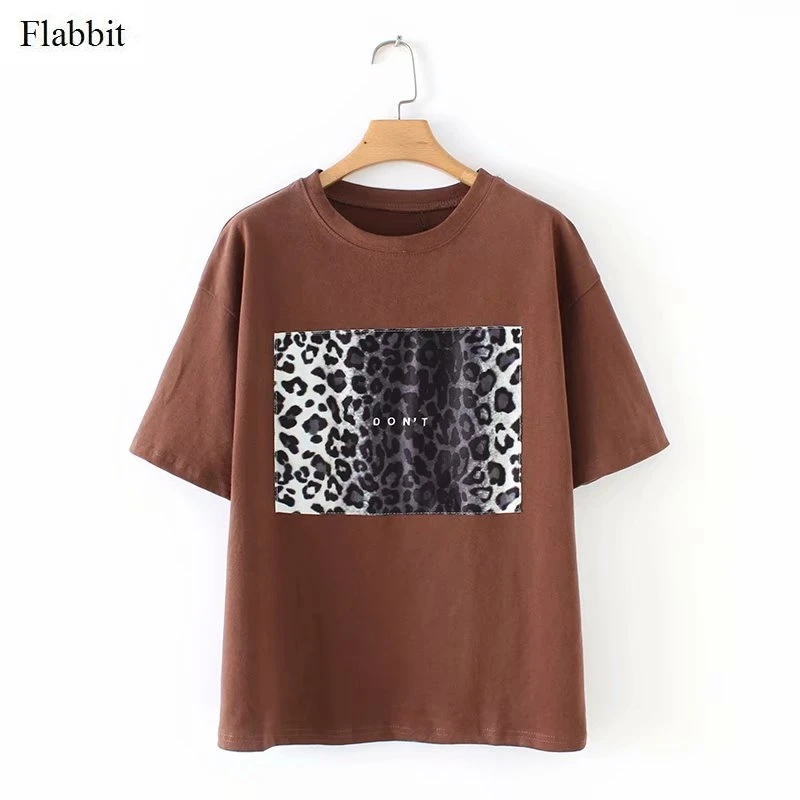 Женская футболка с круглым вырезом Flabbit Повседневная вязаная белая коротким