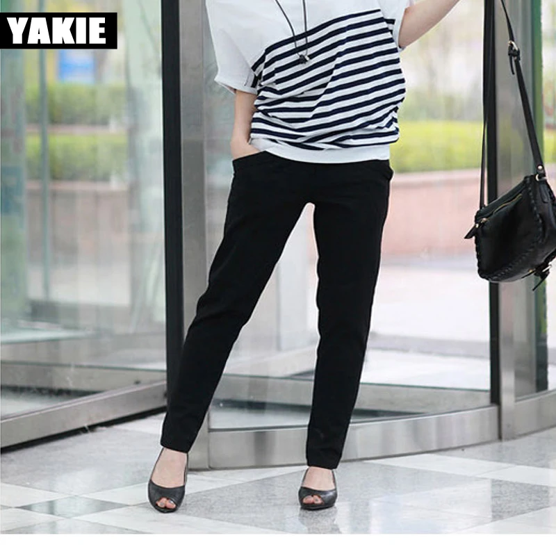 Женские шаровары модные хлопковые брюки большого размера для повседневной носки