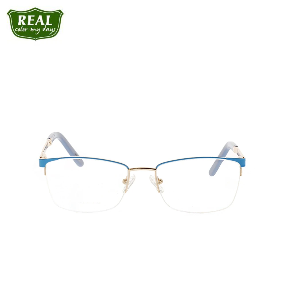Полуободковые оптические очки металлическая оправа лидер продаж геометрическая