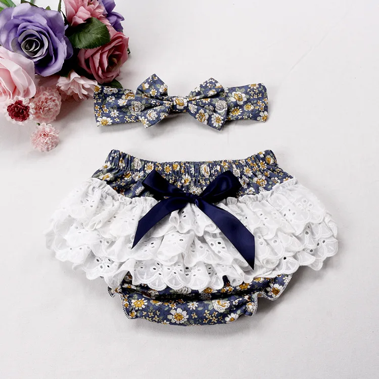 Шаровары для маленьких девочек хлопковые шорты с цветочным рисунком малышей