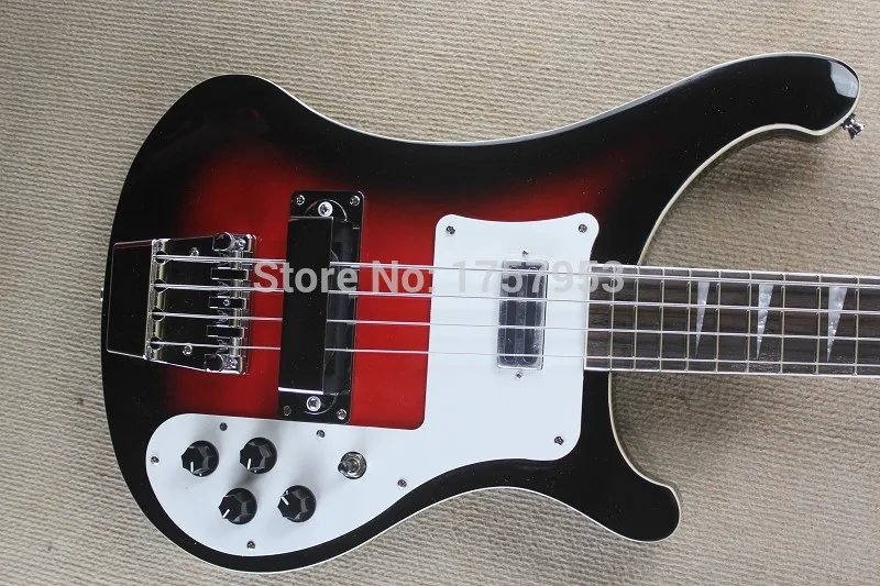 Изготовленная на заказ гитарная фабрика высшего качества черная 4 струны 4003 Рик