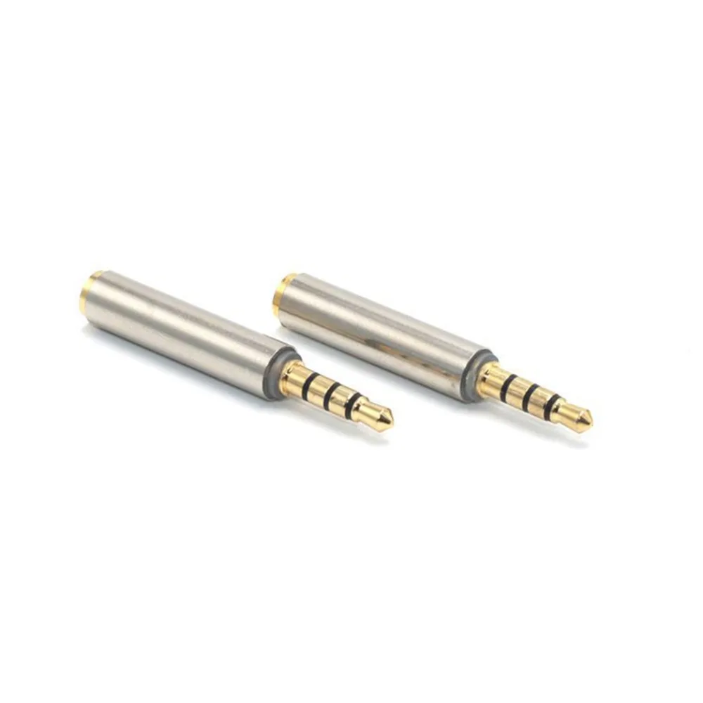 

2PCS High Quality 3.5mm Male To 3.5mm Female Plug 4 Pole Phone Earphone Stereo 3.5mm Audio Adapter Connector YS-151