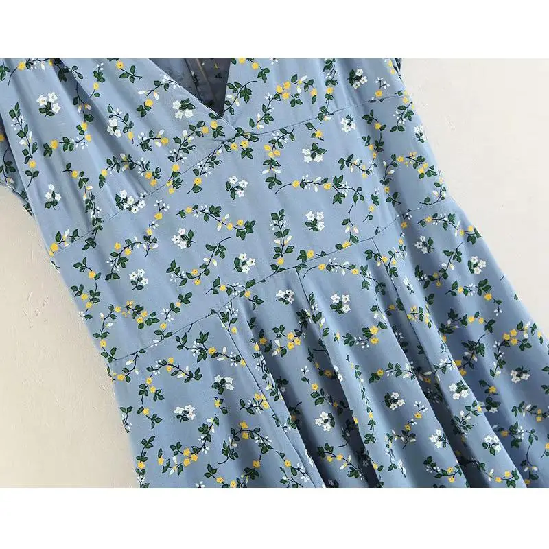 2018 Лето boho Женщины цветок платье с принтом для девочек Повседневная винтажная