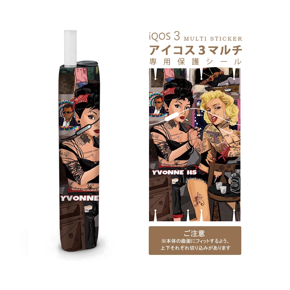 SHIODOKI IQOS3 Многожильная наклейка для мульти 2.5D трехмерная сенсорная