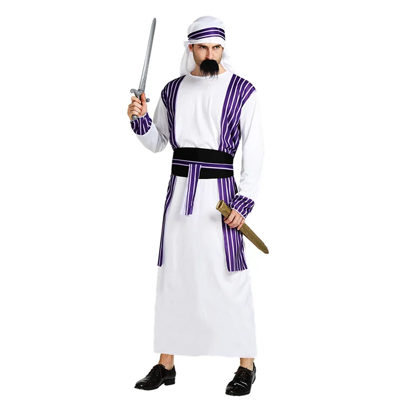 Новый мужской взрослый арабские костюм арабского Для мужчин бюджета Хэллоуин