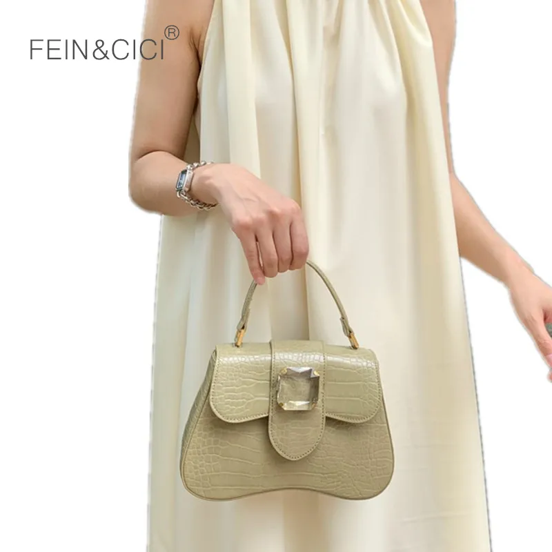 Сумка седло из кожи аллигатора с животным принтом сумка тоут акриловая