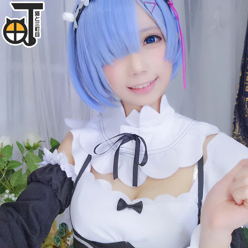 Re Life in a different world of zero Rem Ram карнавальный костюм сценическое платье для Хэллоуина