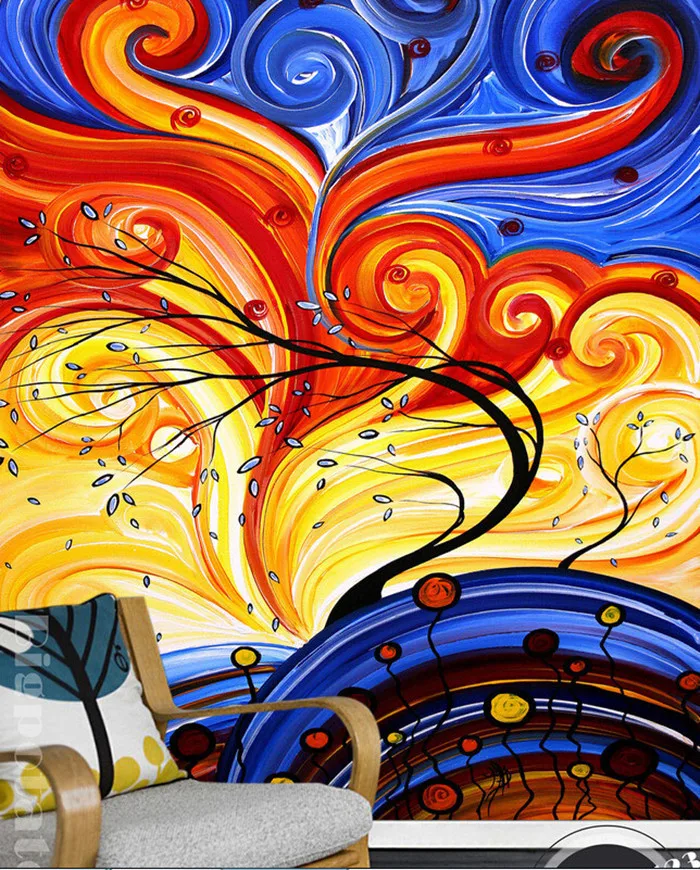 Пользовательский 3d панно Классический красочные цвета абстрактная картина