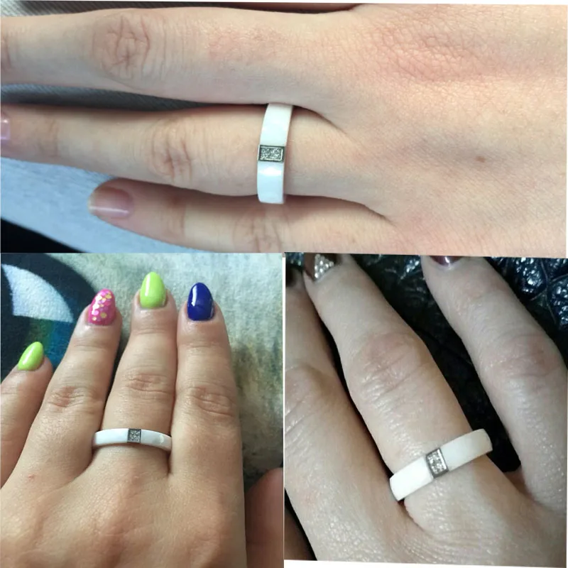Мода полированной керамические кольца между международная торговля Jewelry Titanium