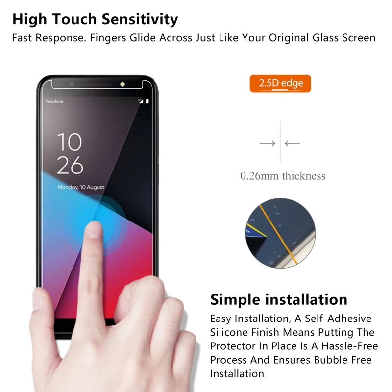 2 шт./лот 2.5D Закаленное стекло для Vodafone Smart N9 lite Защитная пленка экрана 5 34 дюймов |