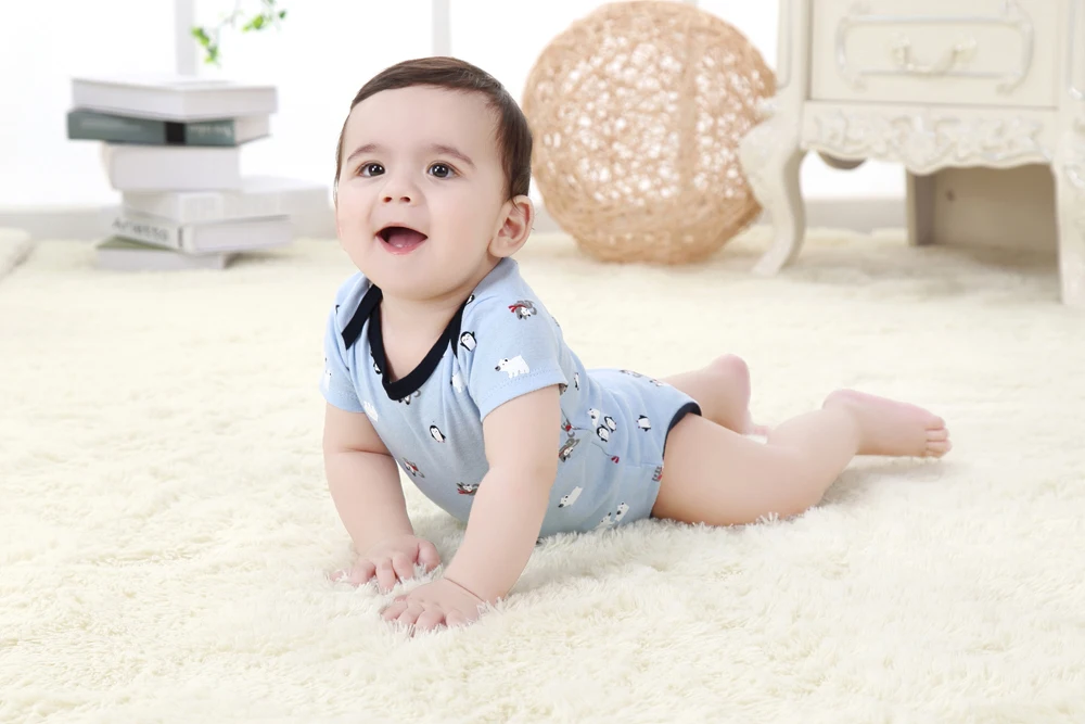 6pcs/lot Newborn 0-12M Baby Rompers and Pants Toddler Clothing Little Kids Summer Spring Outfits Baby's Set | Детская одежда и
