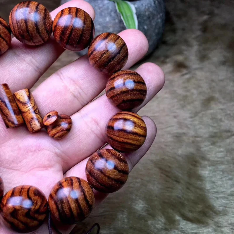 Hainan Huanghua Перламутровые Бусины узор в виде тигровой кожи Пурпурное масло груша