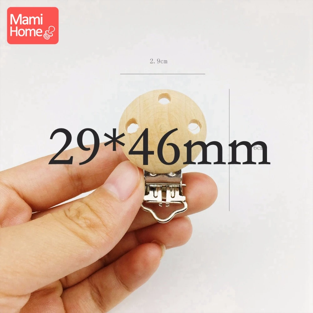 Mamihome 10 шт. деревянная пустышка клипсы Еда Класс материалы DIY соски с цепочкой для