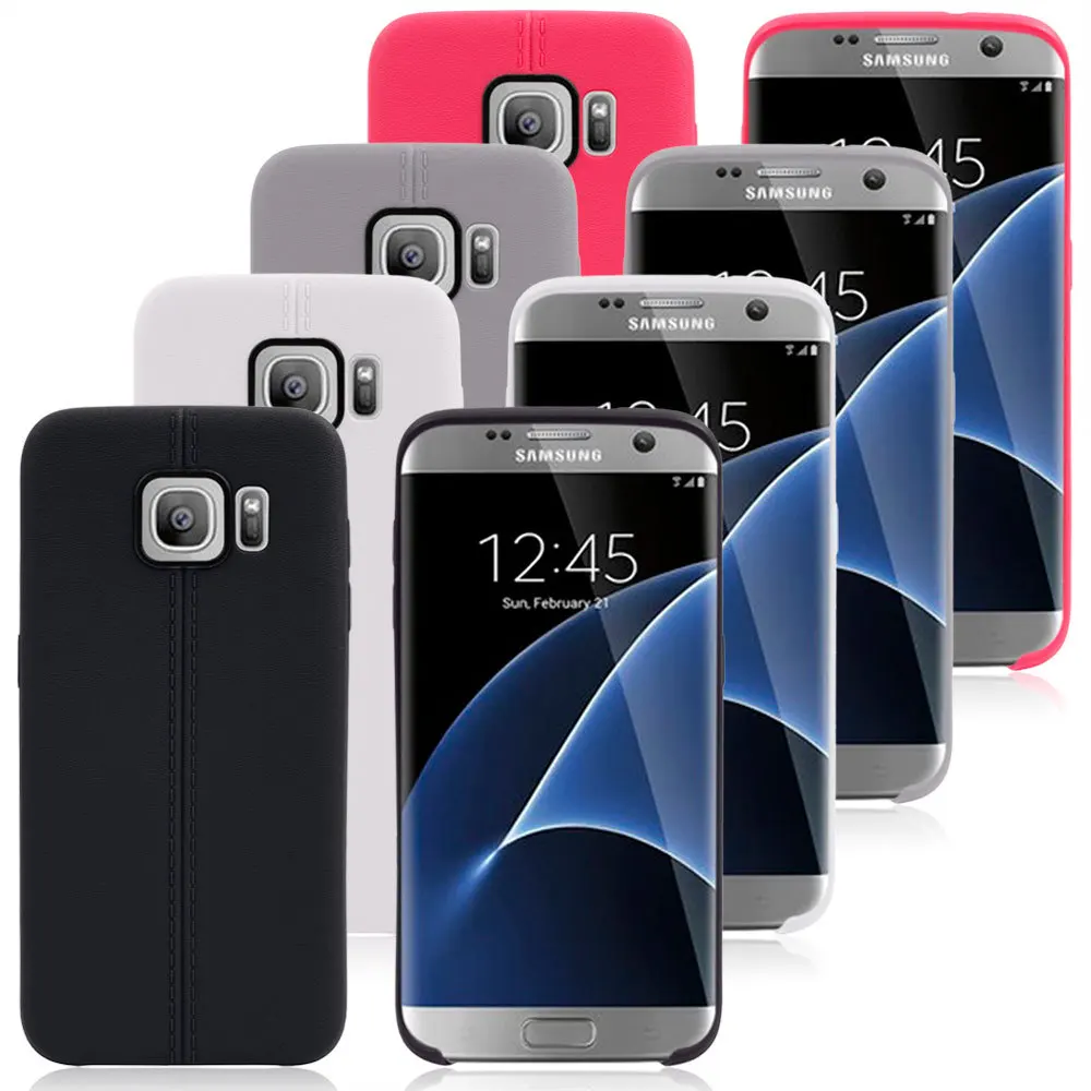 Color Dual Lines Soft Back Cover TPU Case for Samsung Galaxy S7 S7 Edge S6 Edge S6 S6 Edge plus S5 Note 5