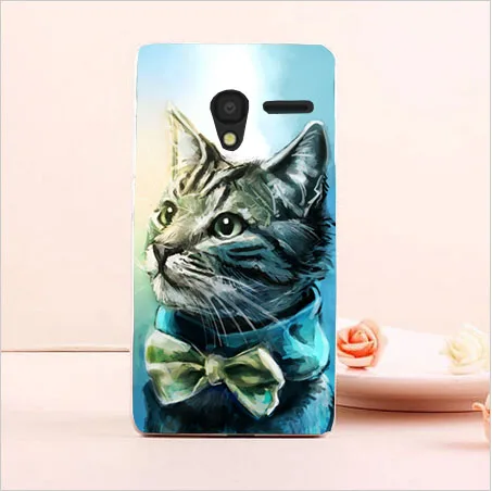 Роспись Прозрачный жесткий чехол из пластика с изображением крышка для Alcatel One Touch