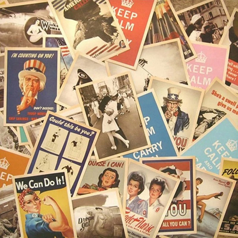 Классические известные постеры 32 шт./лот Buliding аниме фильмы звезды винтажная