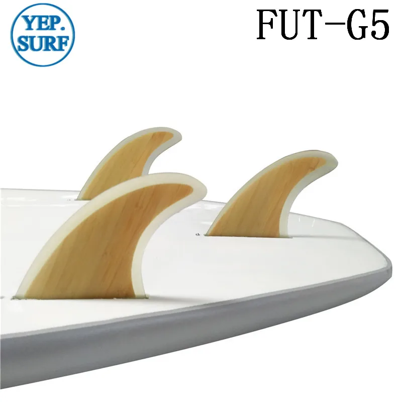 Quilhas Future/FCS G5 прозрачные бамбуковые ласты Бесплатная доставка Future Fin M Размер для