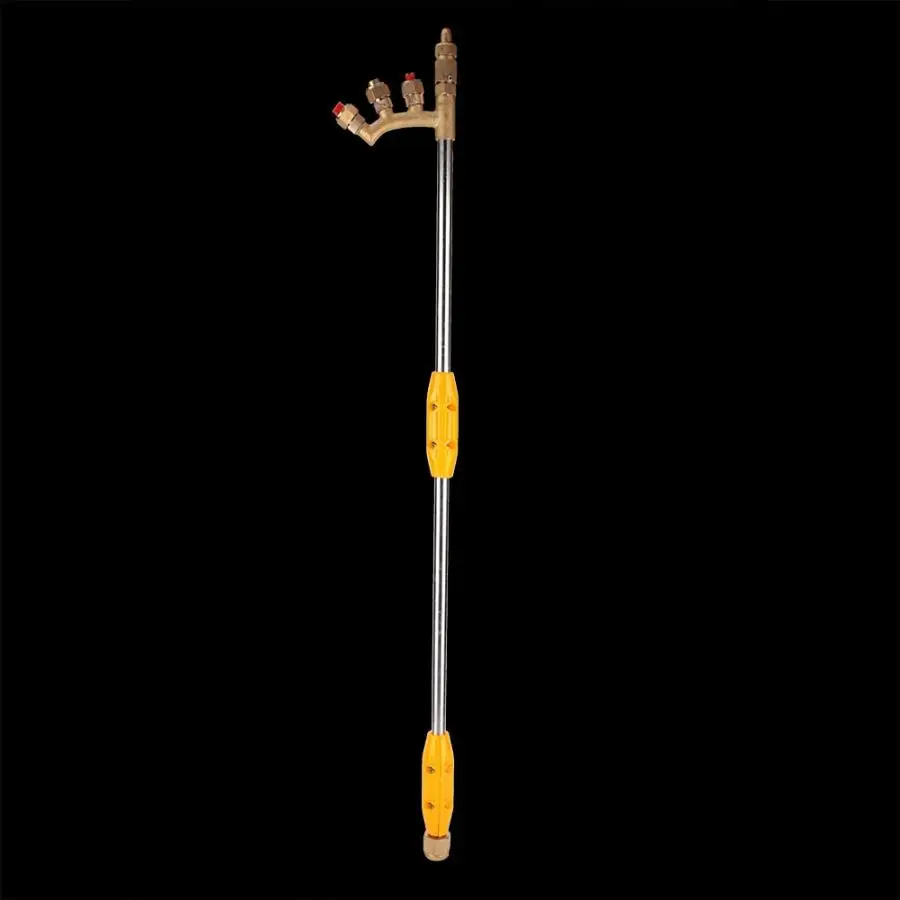 Инструмент с 4 насадками металлический распылитель большим потоком для полива