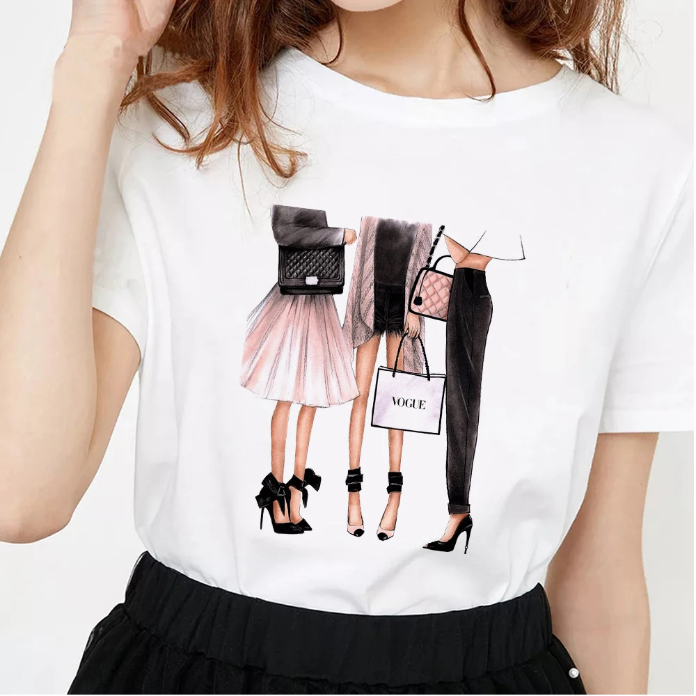 Женская футболка с розовым мороженым женские белые футболки Harajuku Vogue летняя