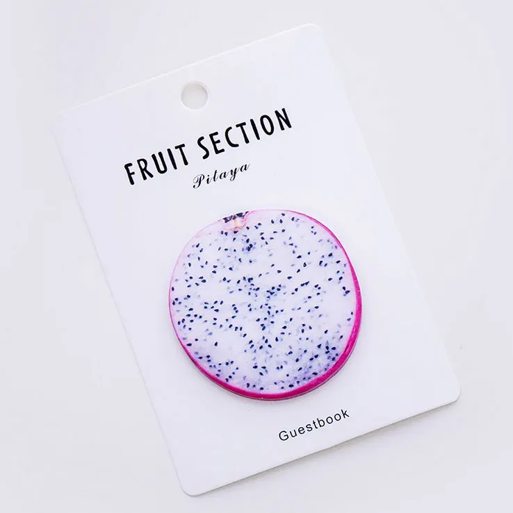 pitaya 1 шт Свежие фрукты эффект запоминания формы бумага для выпечки записка заметка стикеры блокнот Канцтовары школьная бумага принадлежности подарок для ребенка - Цвет: pitaya