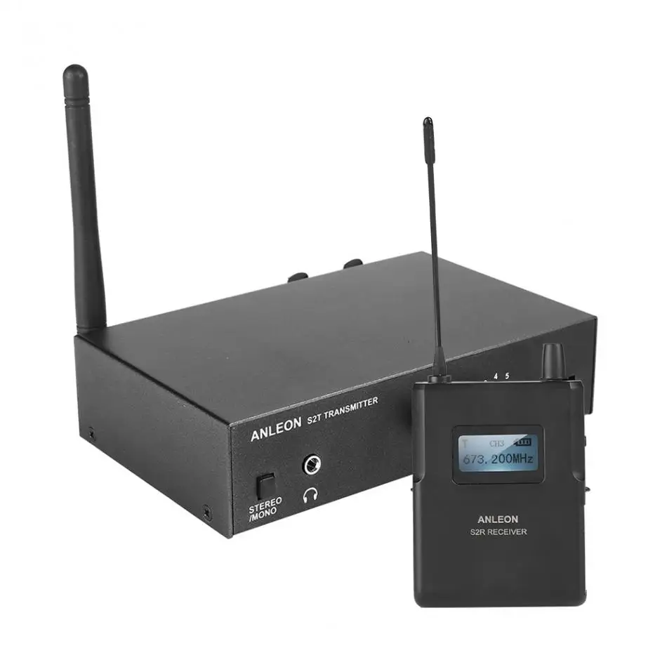 Для ANLEON S2 UHF стерео беспроводной монитор системы в уши 670-680 МГц 100-240 В