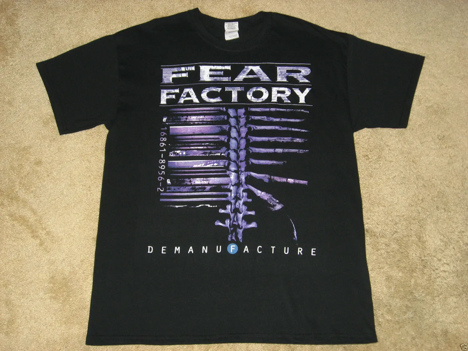 Fear Factory Demanufacture S 3XL черная футболка с принтом Футболки коротким рукавом
