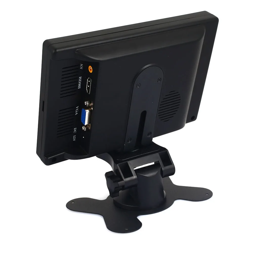 7 &quotHD 1024*600 TFT ЖК дисплей HDMI VGA вход DVD VCR автомобильный монитор заднего вида для CCTV