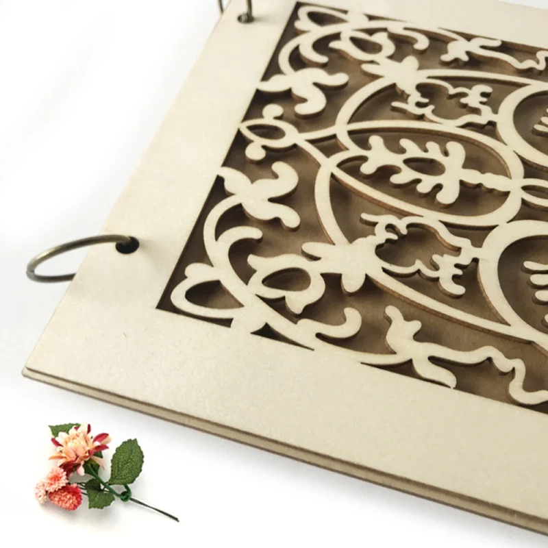 10 страниц Свадебная Гостевая книга деревянная индивидуальная Подпись фото