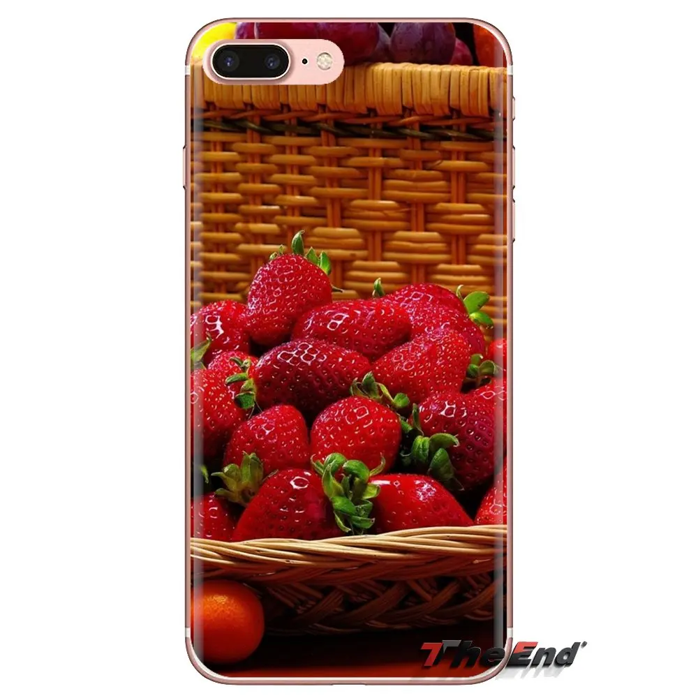 Food Wallpaper Berries Strawberries Silicone Phone Shell Case For Samsung Galaxy A3 A5 A7 A9 A8 Star A6 Plus 2018 2015 2016 2017 |