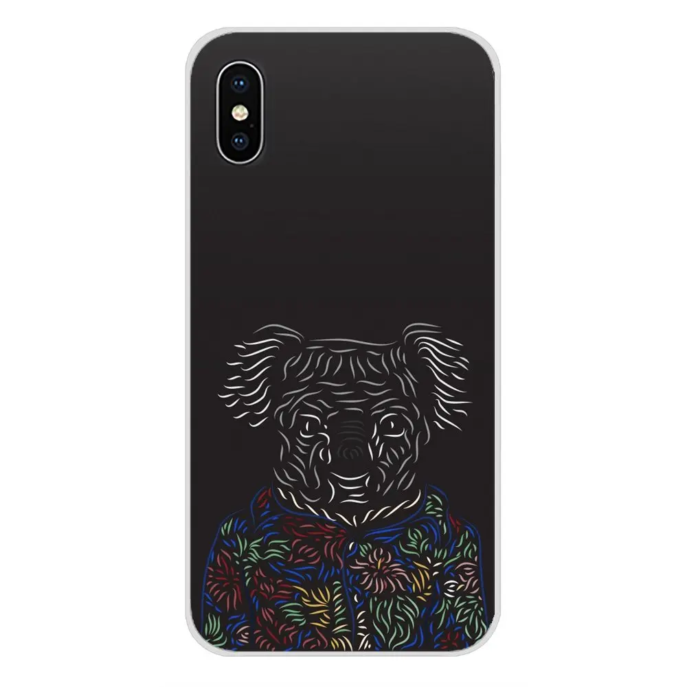 Милый гибкий чехол Koala для HTC One U11 U12 X9 M7 M8 A9 M10 E9 Plus Desire 630 530 626 628 816 820 830 прозрачный