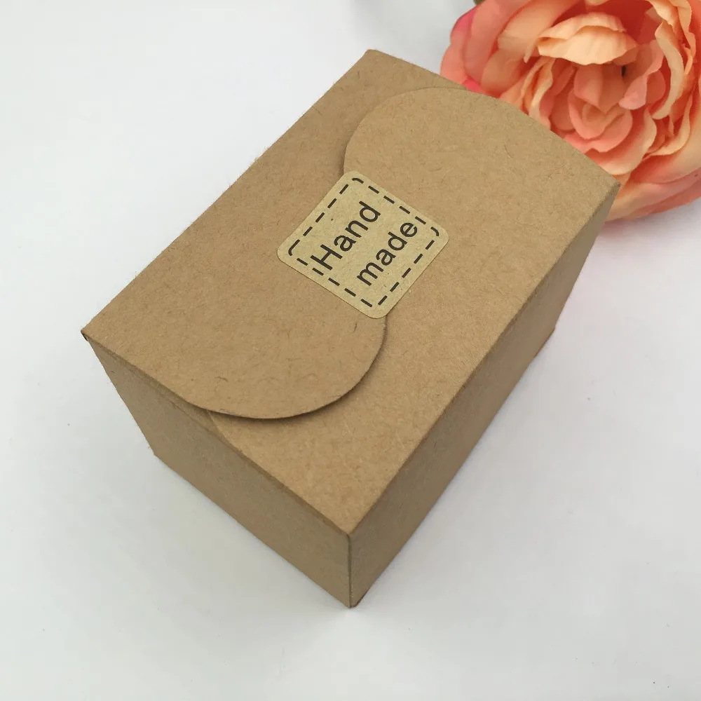 Коричневая бумажная коробка 50 шт./лот подарочные коробки для вечерние Ринок