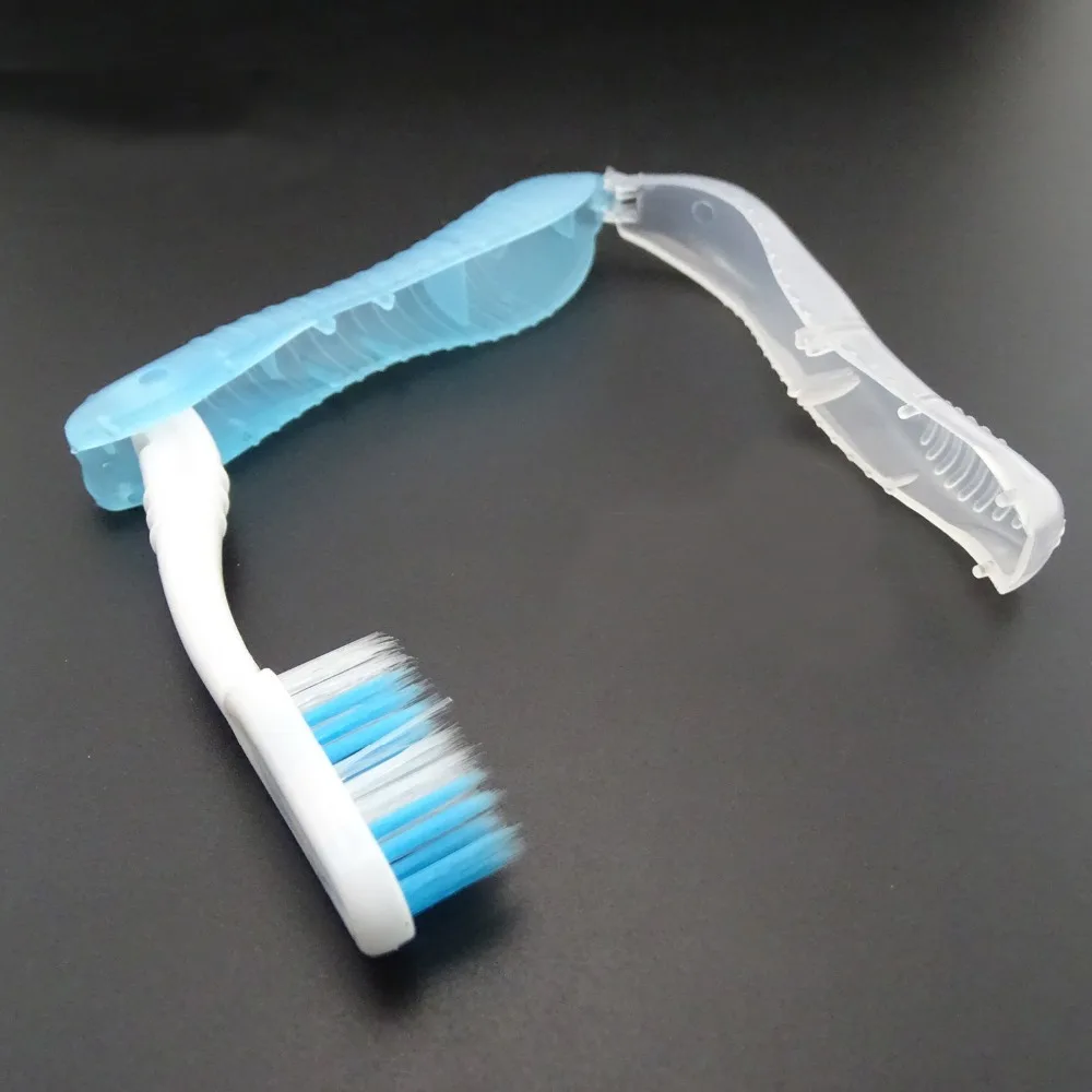 Портативная компактная складная зубная щетка для Путешествий Походов походов