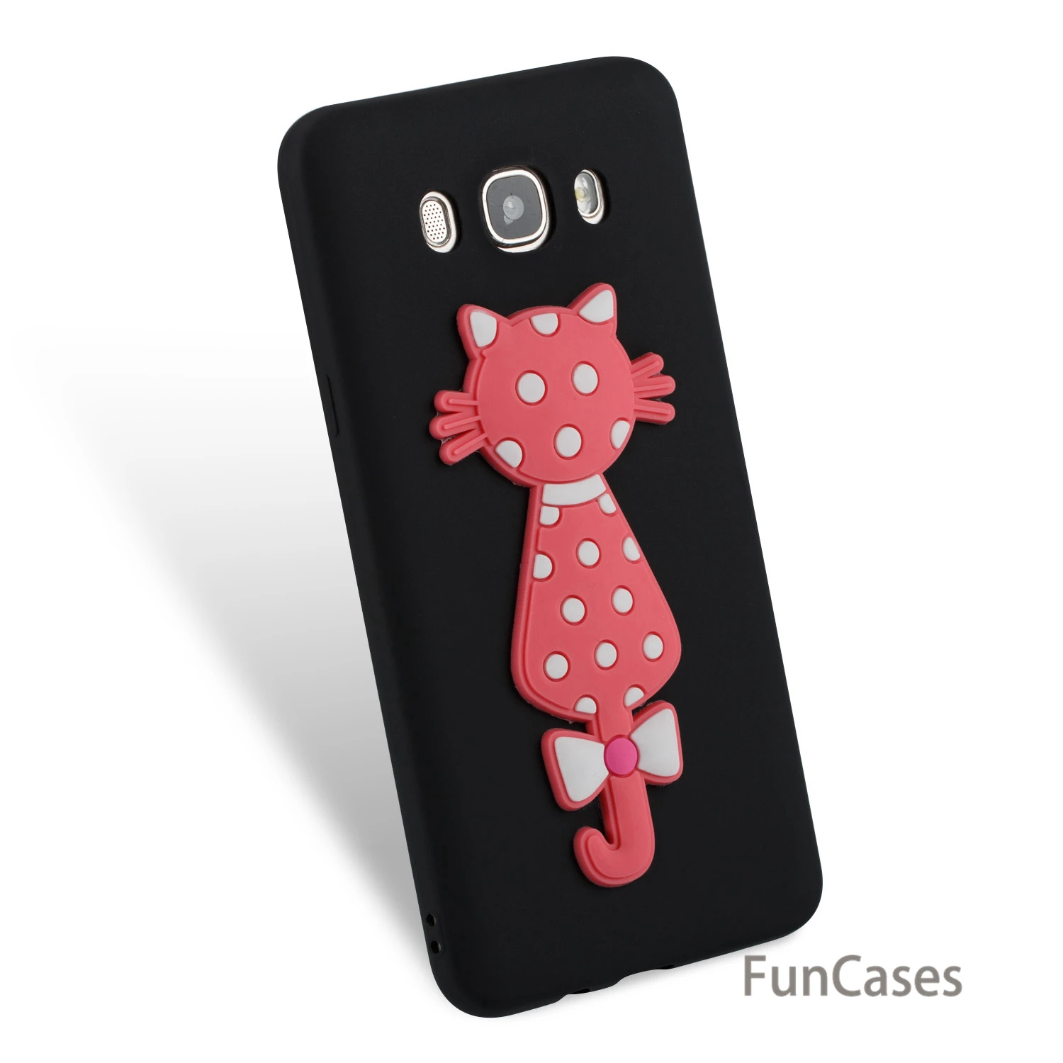 Чехол с милым котом СПС Etui samsung J710 Мягкий силиконовый чехол для телефона