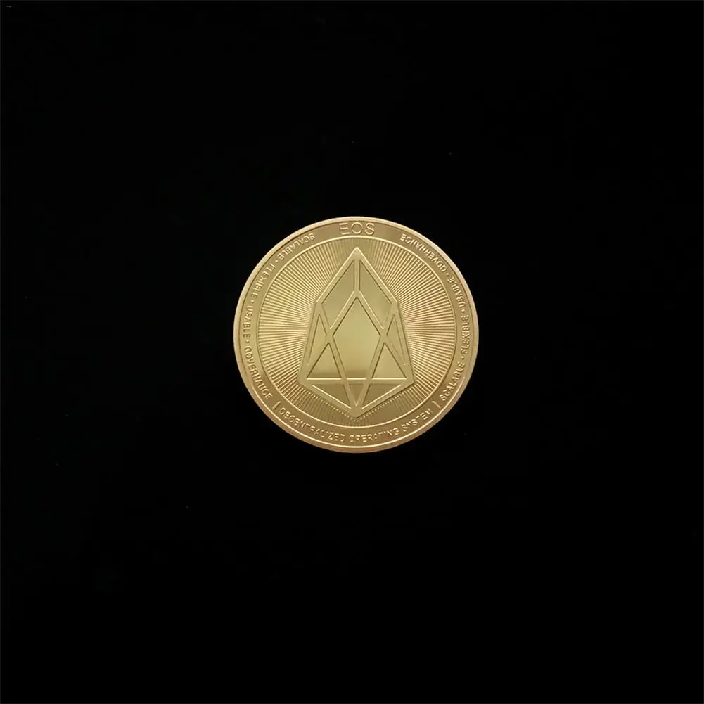 EOS позолоченные монеты физическая монета художественная Подарочная коллекция