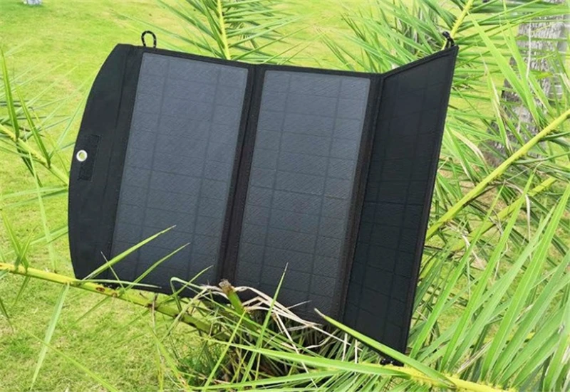 KERNUAP солнечное зарядное устройство 28 Вт sunpower двойной USB порт Водонепроницаемая Складная Панель солнечных батарей для смартфонов планшетов Кемпинг путешествия