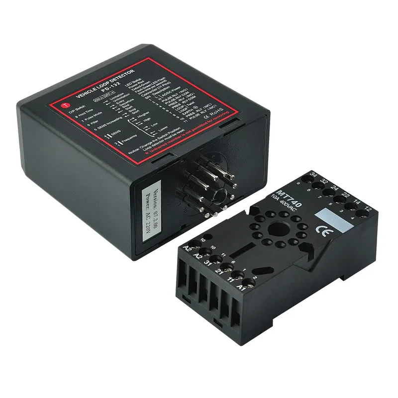 

double channel Loop Detector for car detecting with 50M 0.75mm loop sensor Coil wire use for parking system