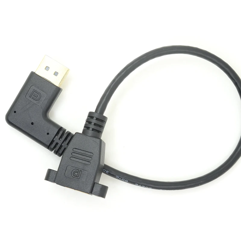 Удлинительный кабель со штекером DP вверх и вниз влево вправо угол 90 градусов в