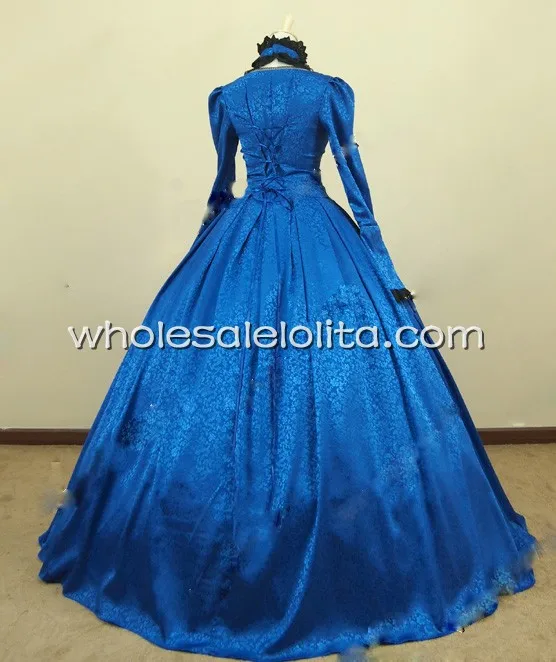 

Victorian Gothic Brocade Dress Ball Gown